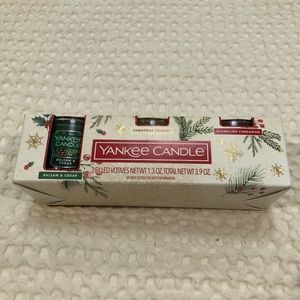 Yankee Candle 3 Pack Scented Votives‎ NIB